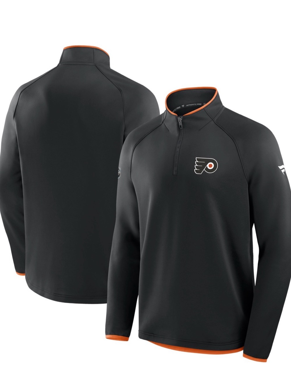 Men’s Philadelphia FLYERS Pro Rink Raglan Quarter-Zip Pullover